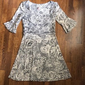 DVF lace print dress